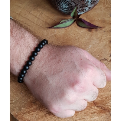 Heren/Dames edelsteen armband Onyx